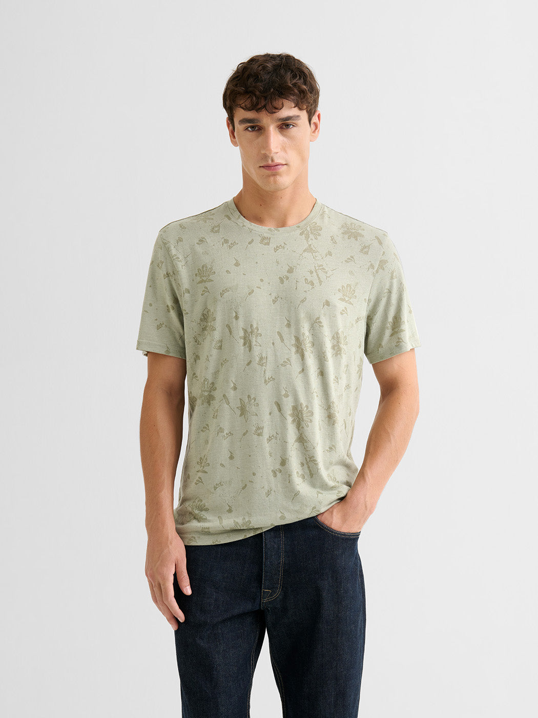 T-shirt col rond fleuri - DEVRED 1902