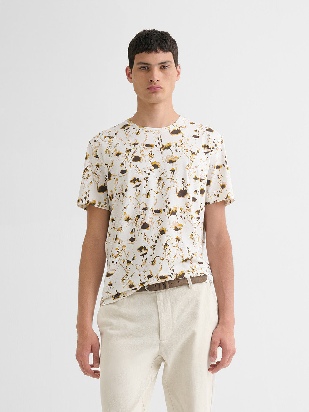 T-shirt col rond fleuri - DEVRED 1902