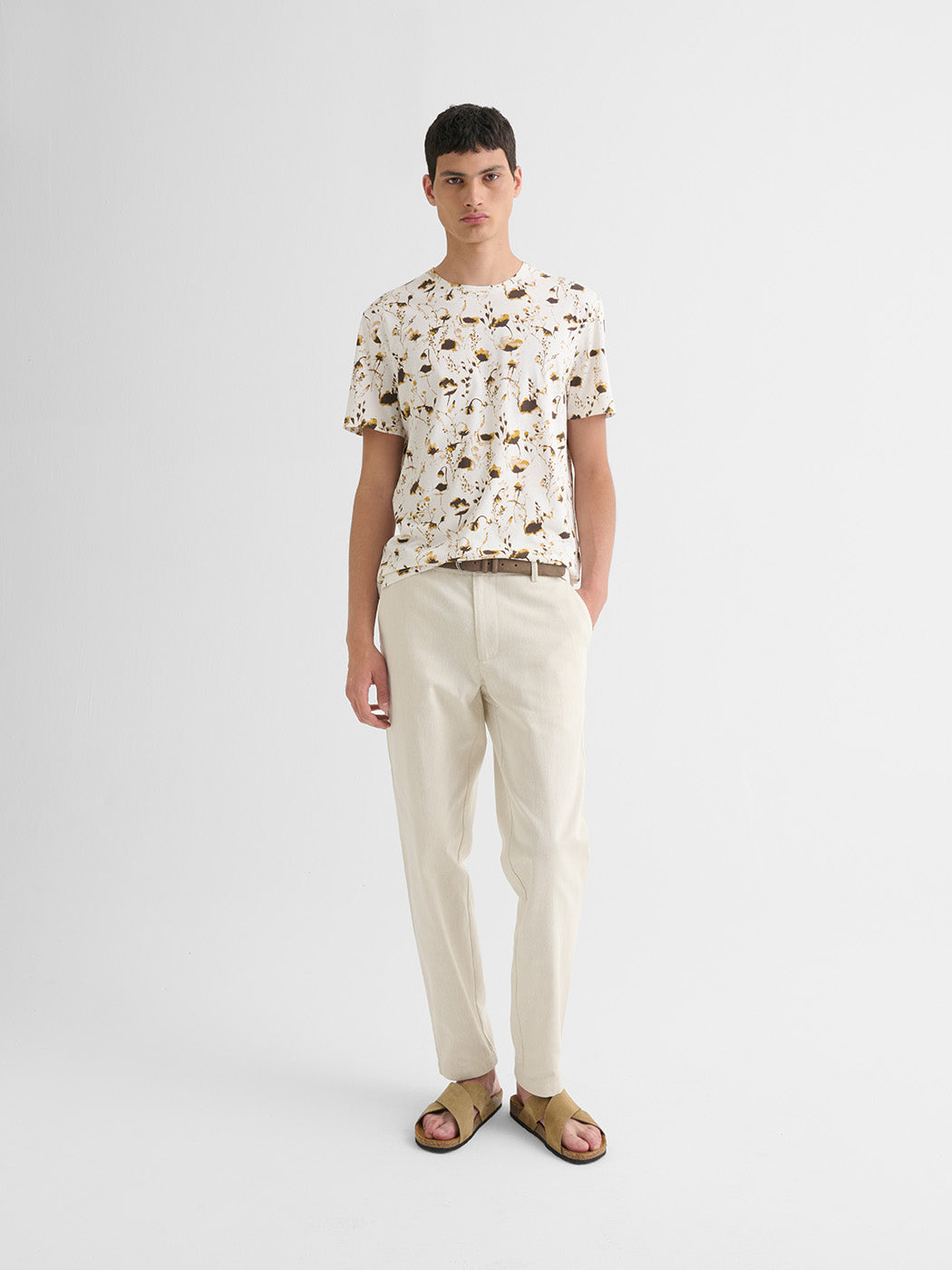 T-shirt col rond fleuri - DEVRED 1902