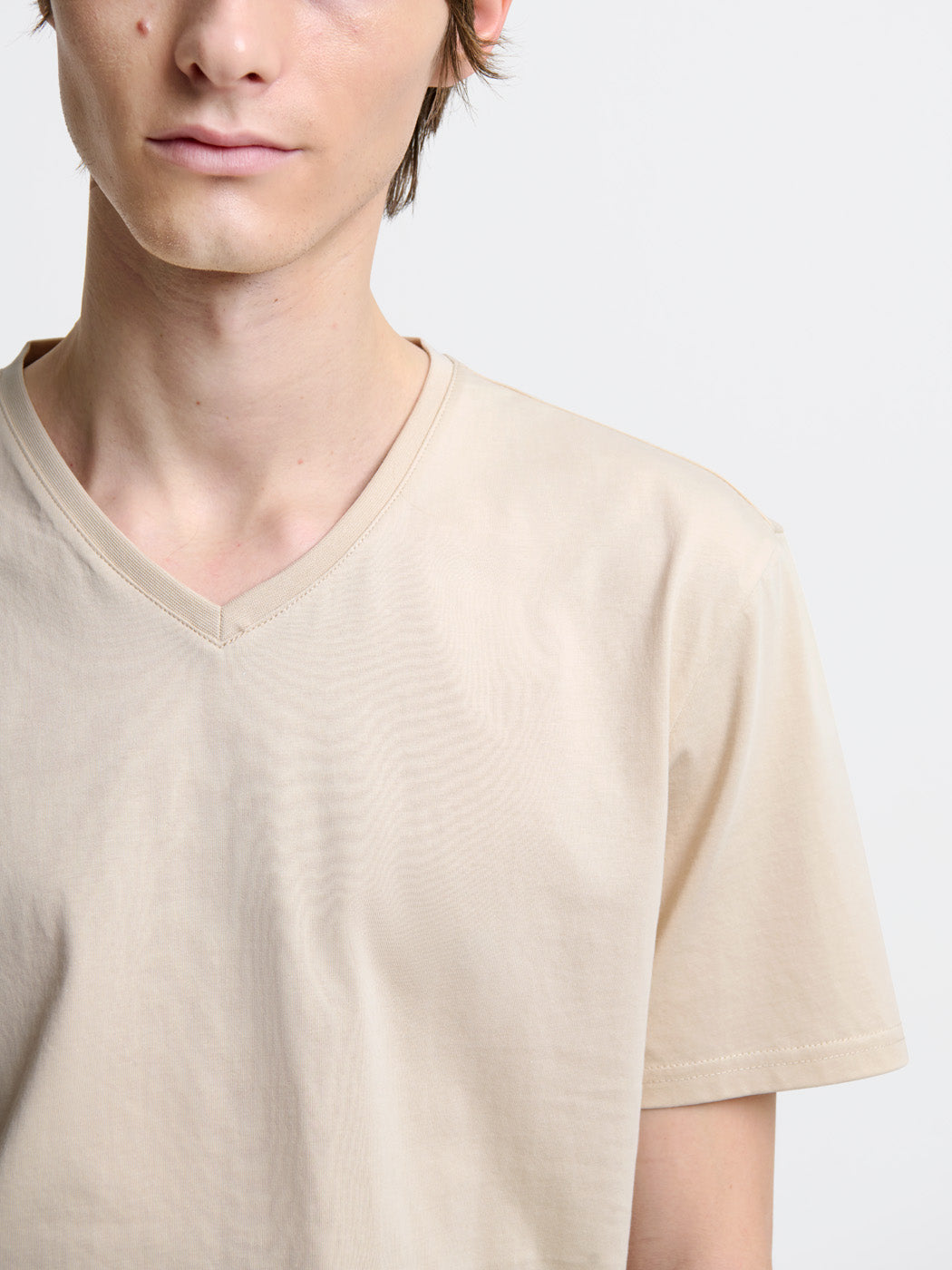T-shirt col V en coton Supima® - DEVRED 1902