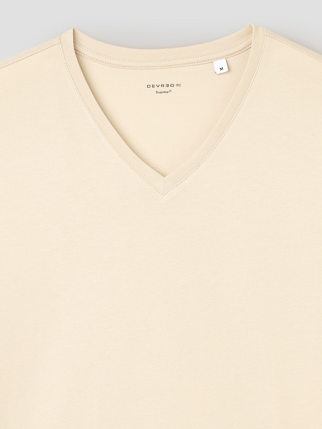 T-shirt col V en coton Supima® - DEVRED 1902