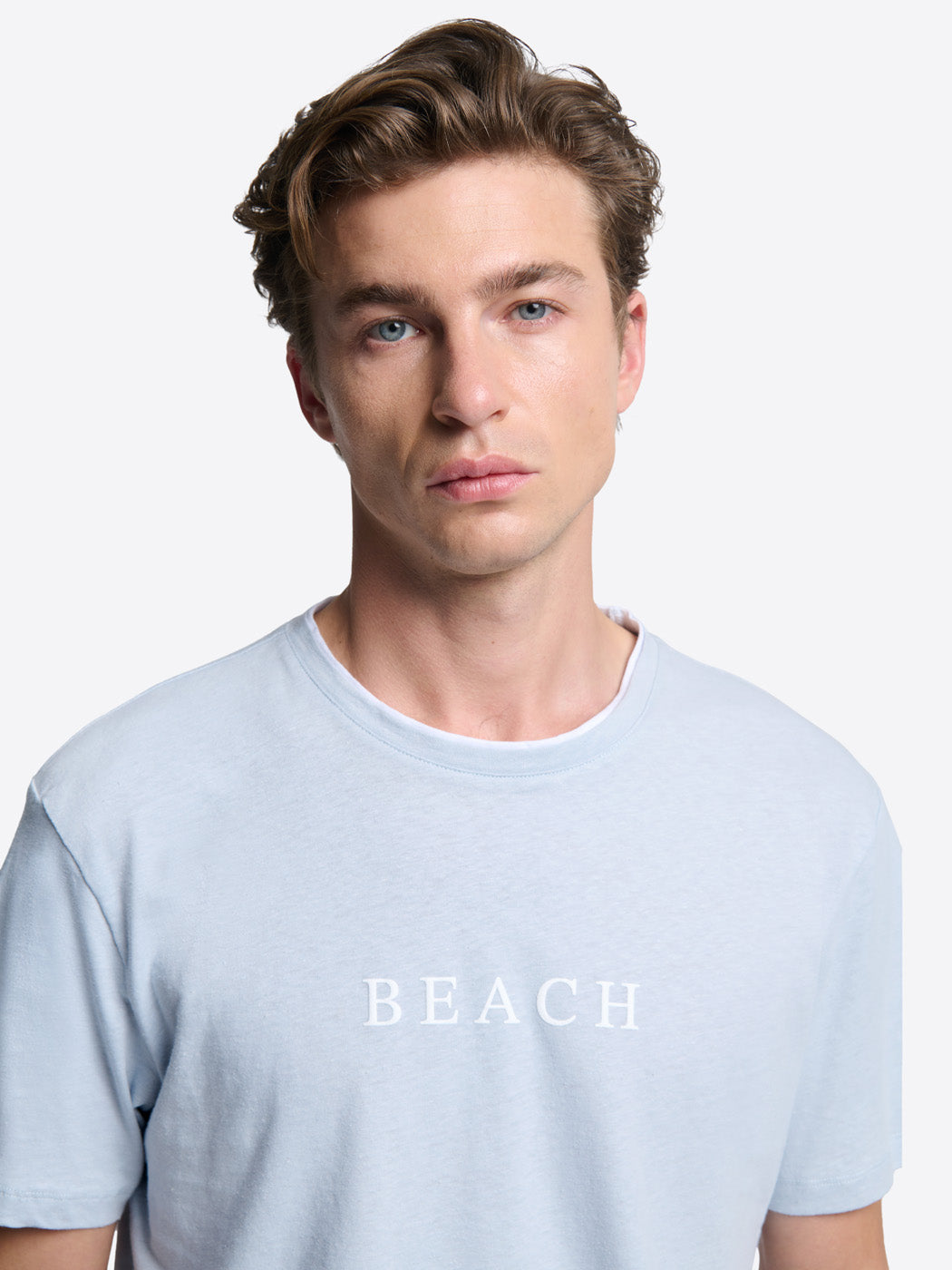 T-shirt col rond en coton lin - DEVRED 1902