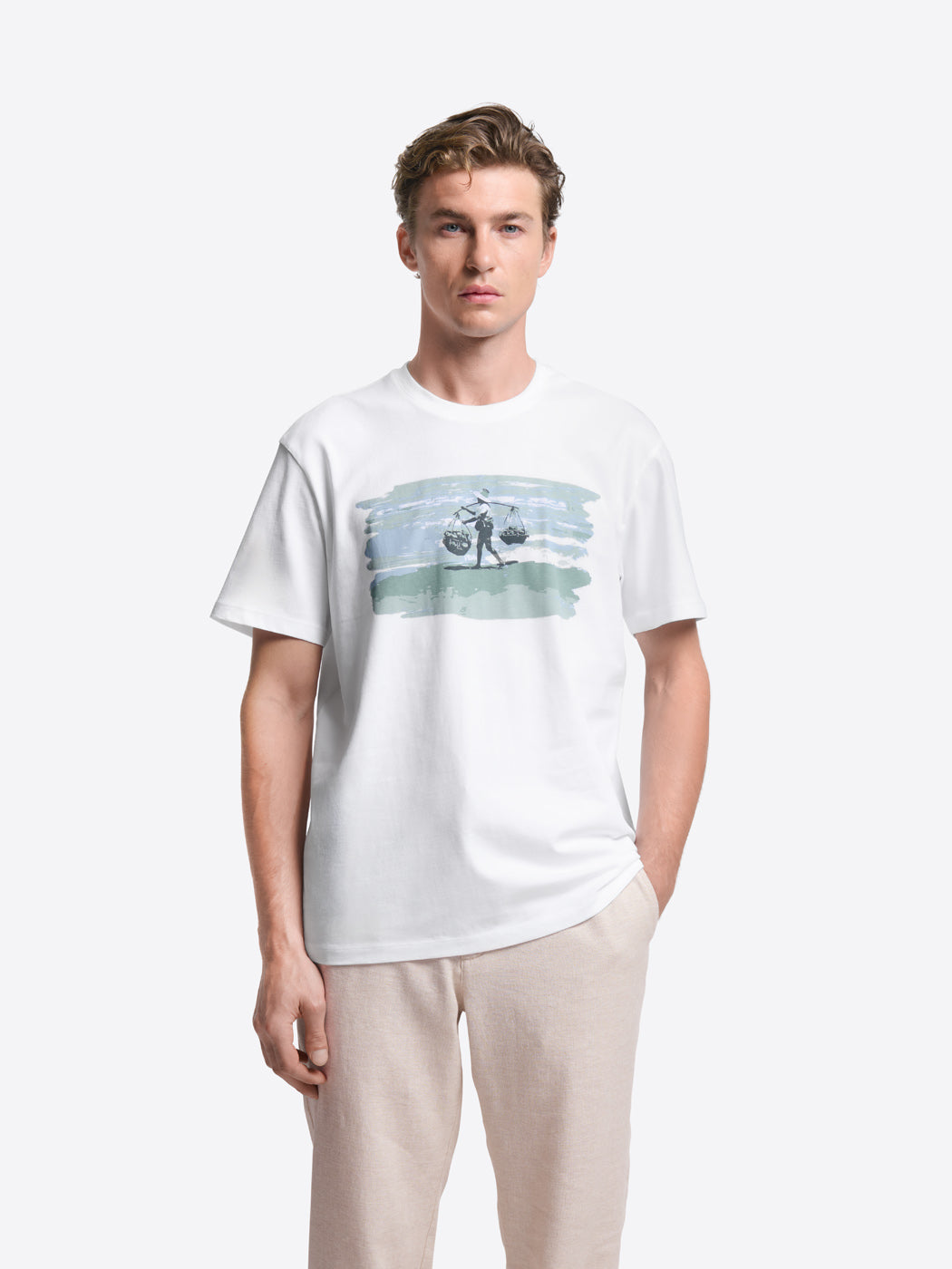 T-shirt col rond en coton - DEVRED 1902