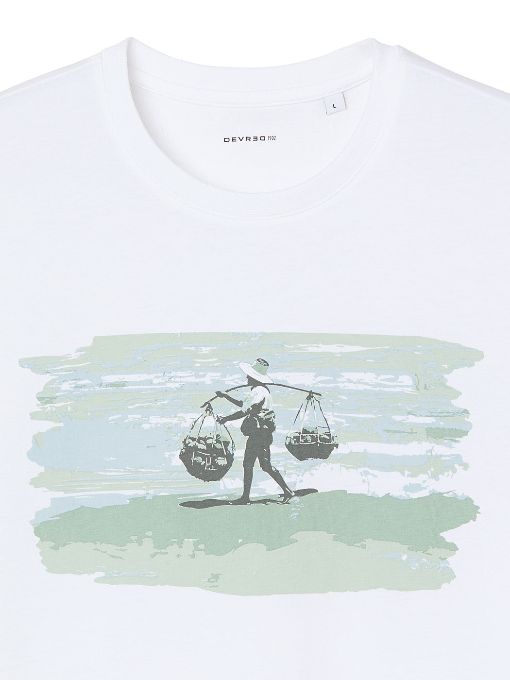T-shirt col rond en coton - DEVRED 1902