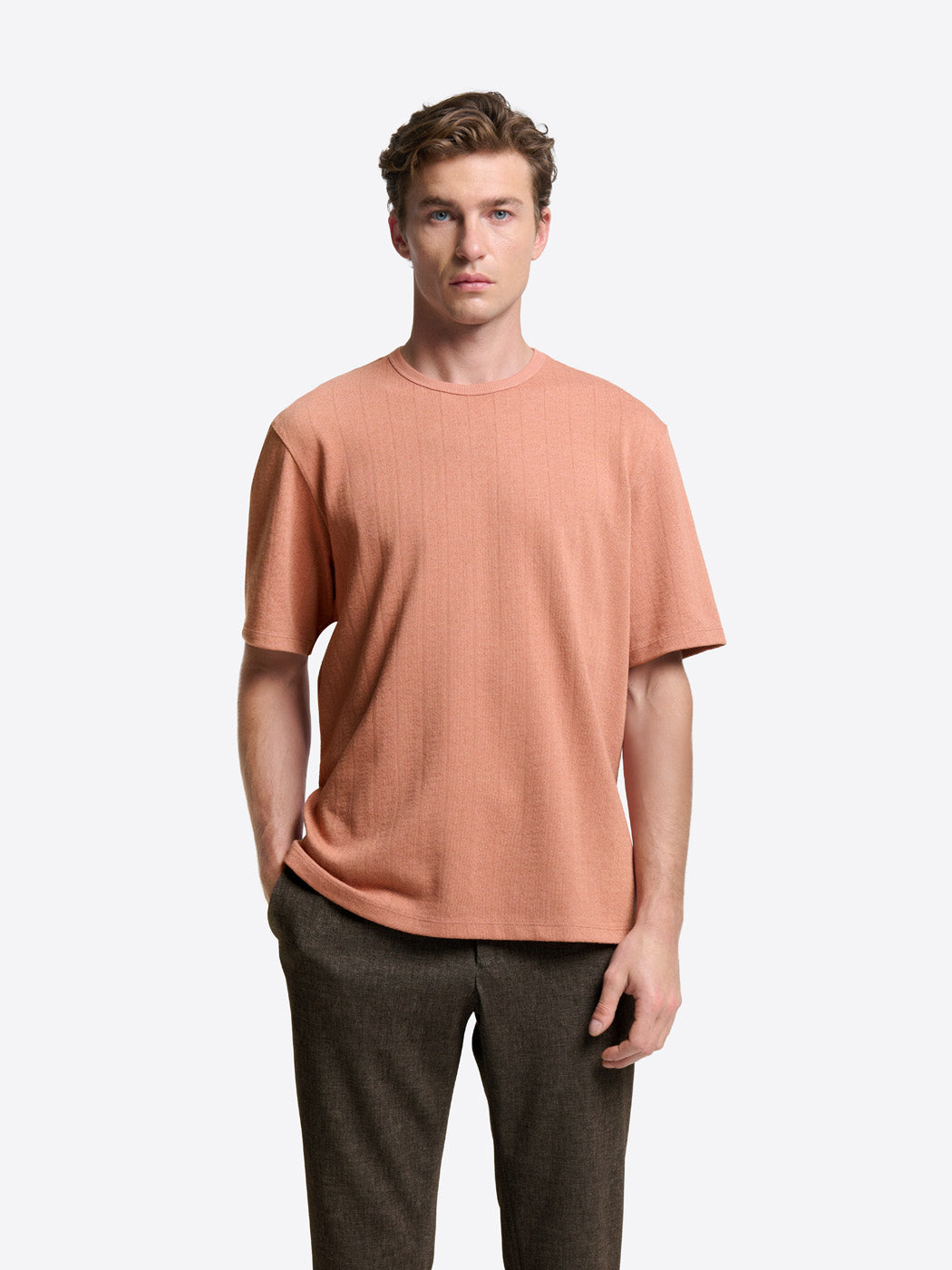 T-shirt col rond en jacquard - DEVRED 1902