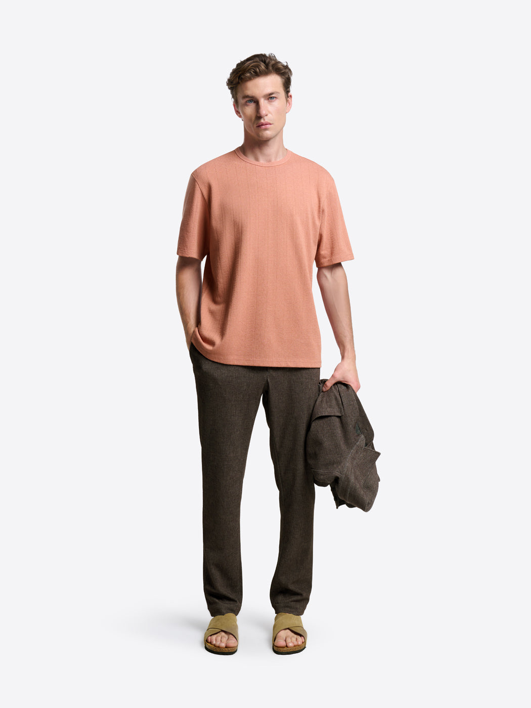 T-shirt col rond en jacquard - DEVRED 1902