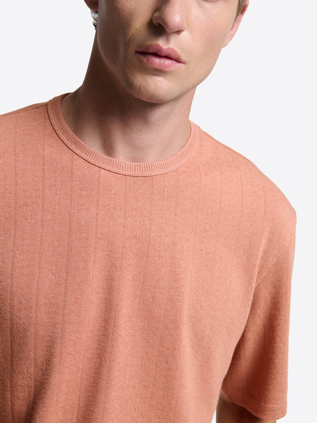 T-shirt col rond en jacquard - DEVRED 1902