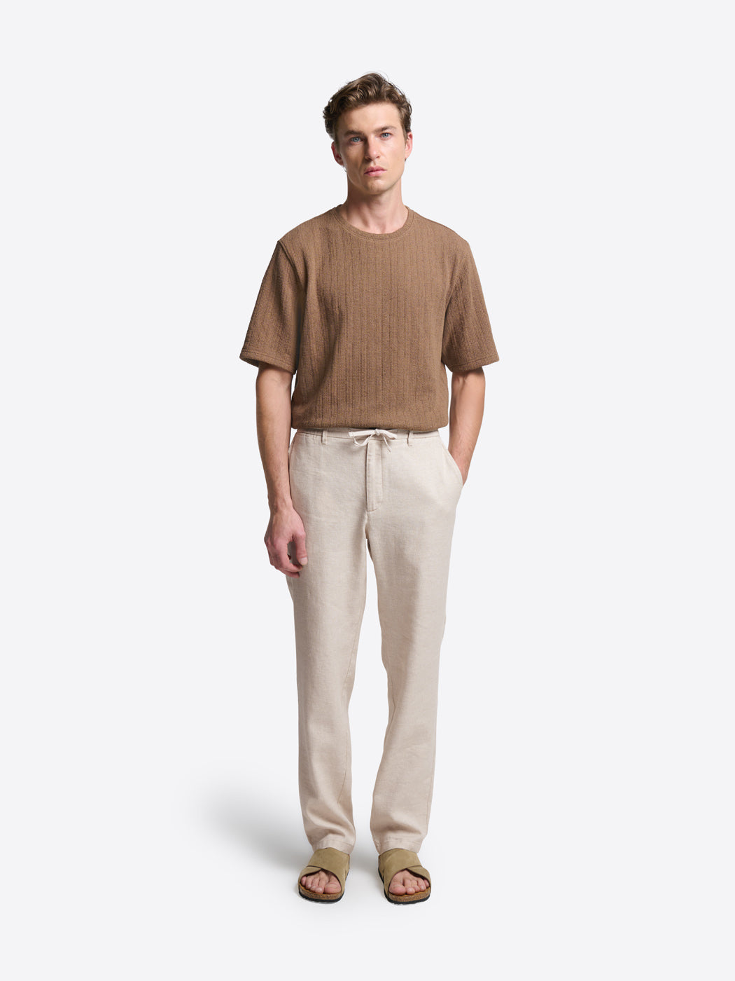 T-shirt col rond effet maille - DEVRED 1902