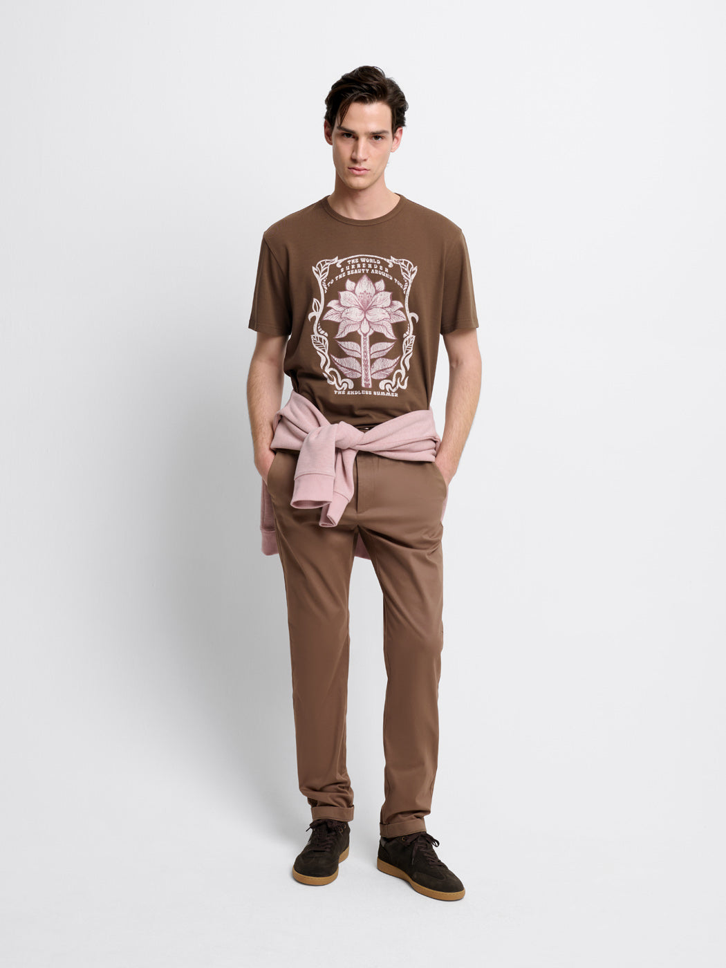 T-shirt col rond à motifs. - DEVRED 1902