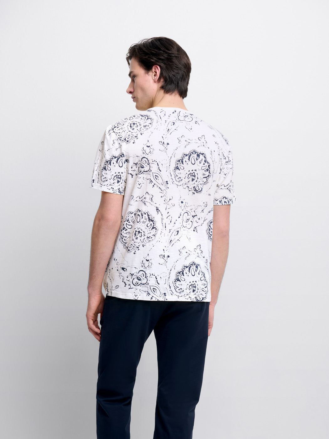 T-shirt col rond à motifs - DEVRED 1902