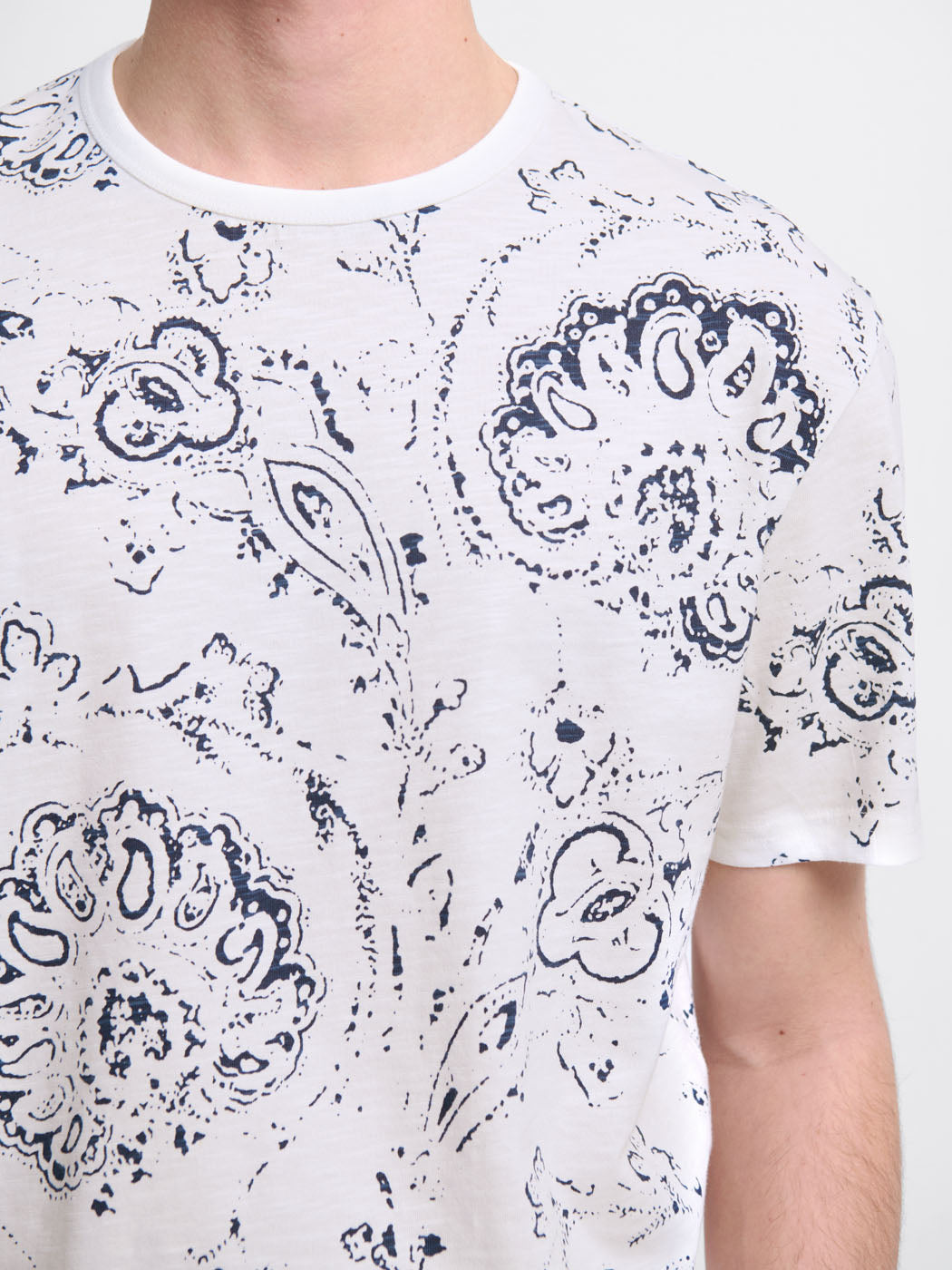T-shirt col rond à motifs - DEVRED 1902