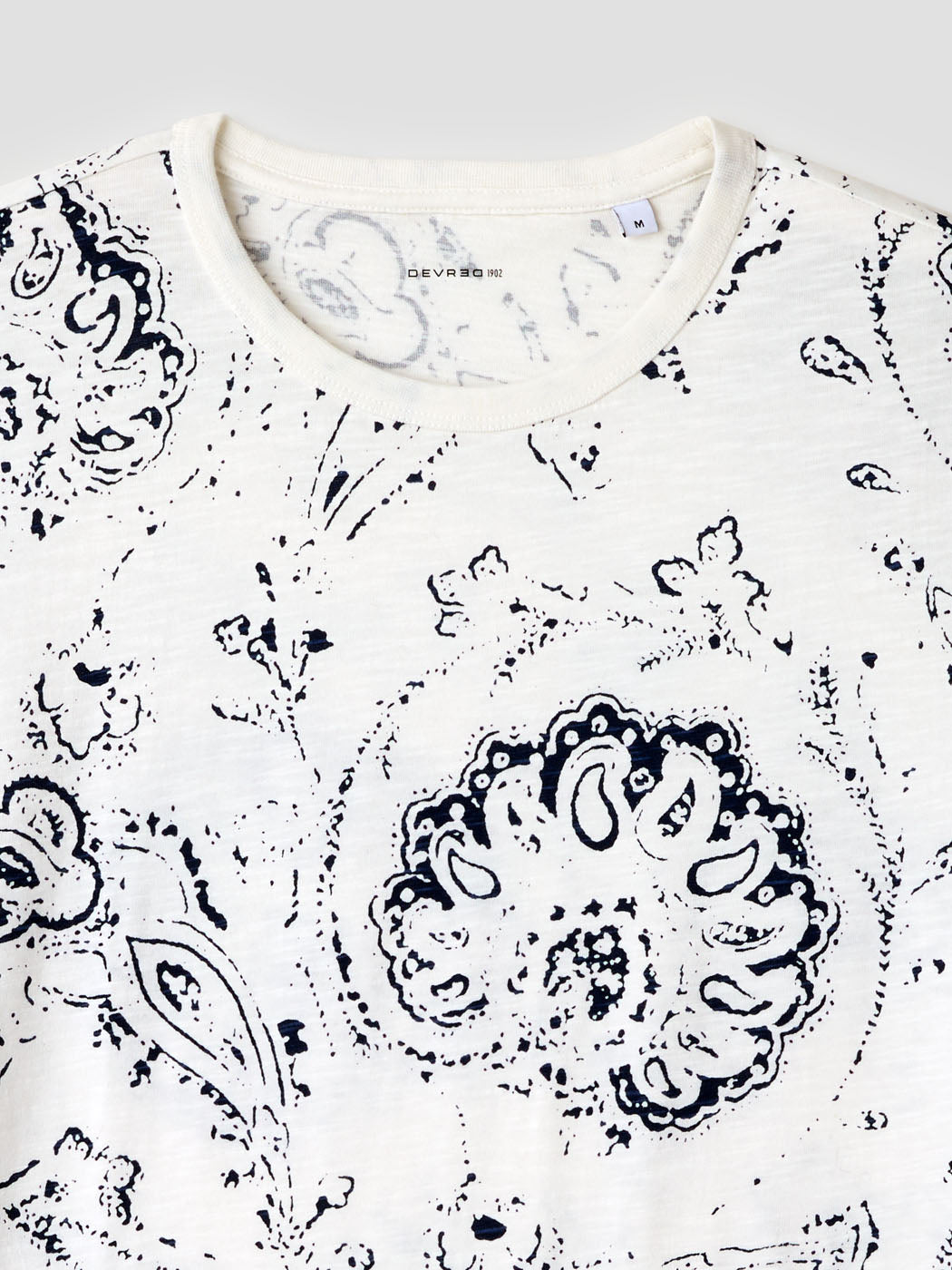 T-shirt col rond à motifs - DEVRED 1902