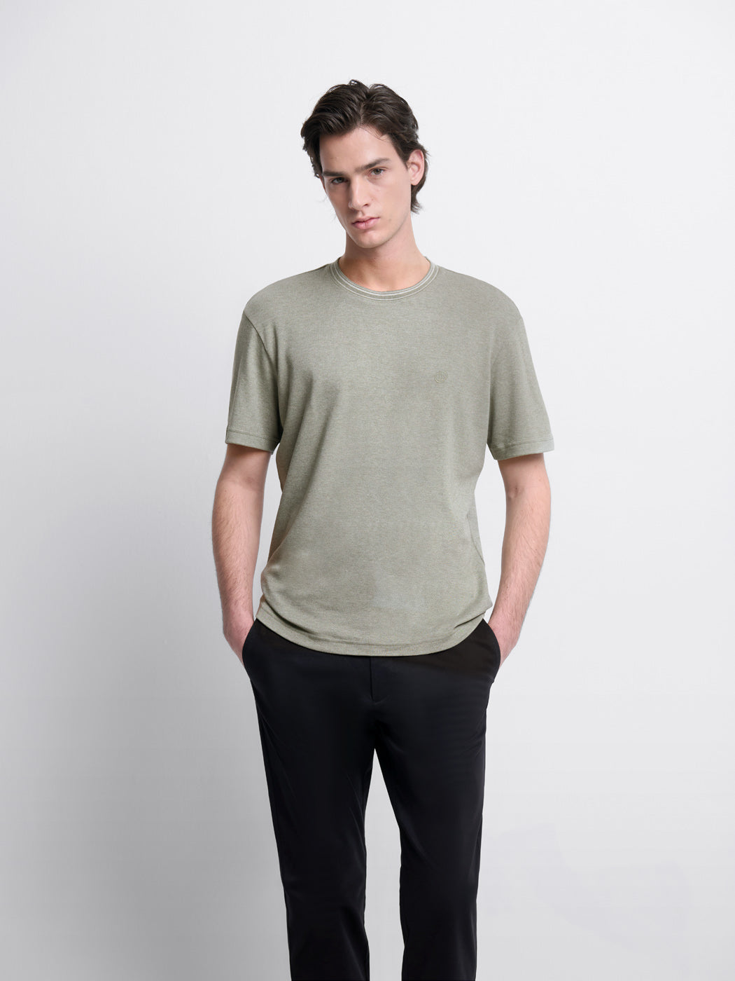 T-shirt col rond chiné - DEVRED 1902
