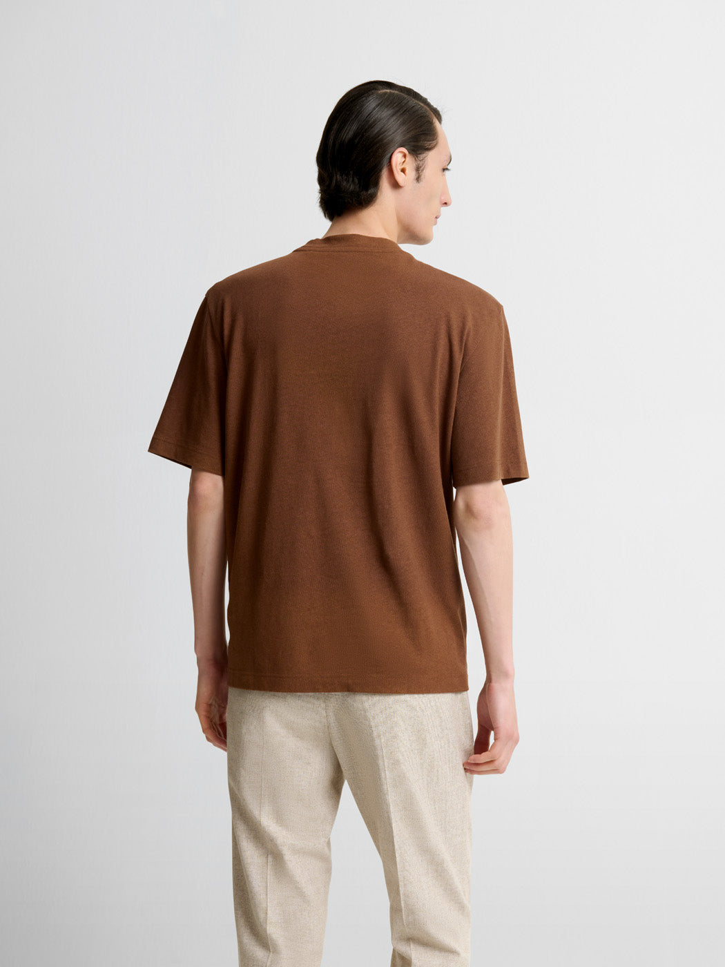 T-shirt col rond en coton lin - DEVRED 1902