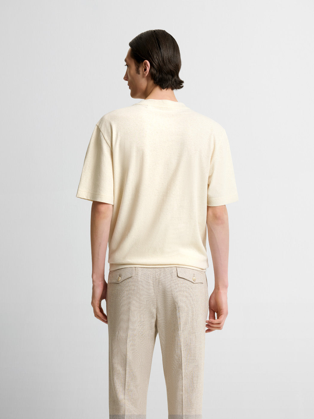 T-shirt col rond en coton lin - DEVRED 1902
