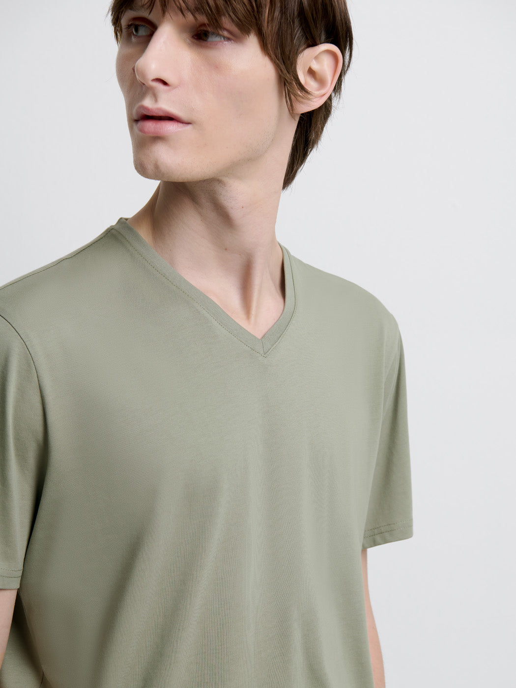 T-shirt col V en coton Supima® - DEVRED 1902