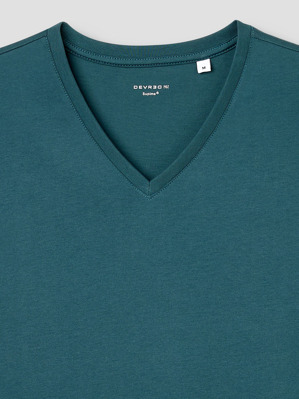T-shirt col V en coton Supima® - DEVRED 1902