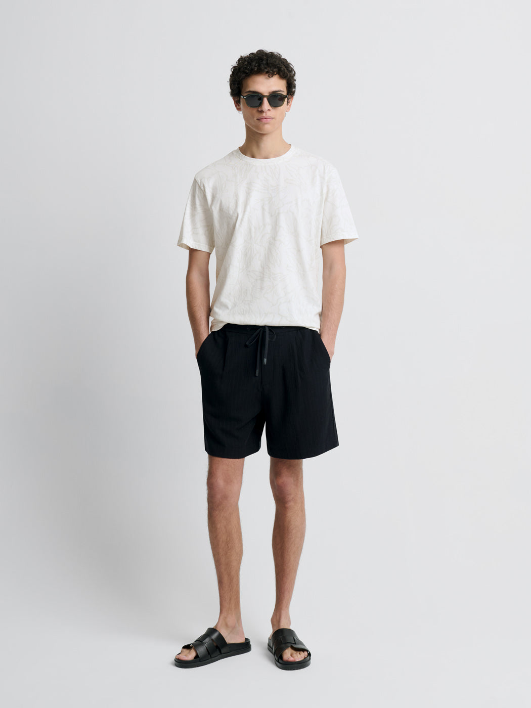 T-shirt col rond fleuri - DEVRED 1902