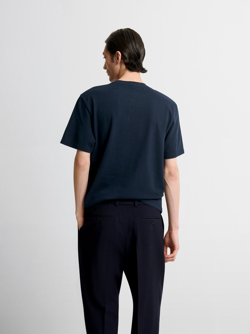 T-shirt col tunisien en coton - DEVRED 1902
