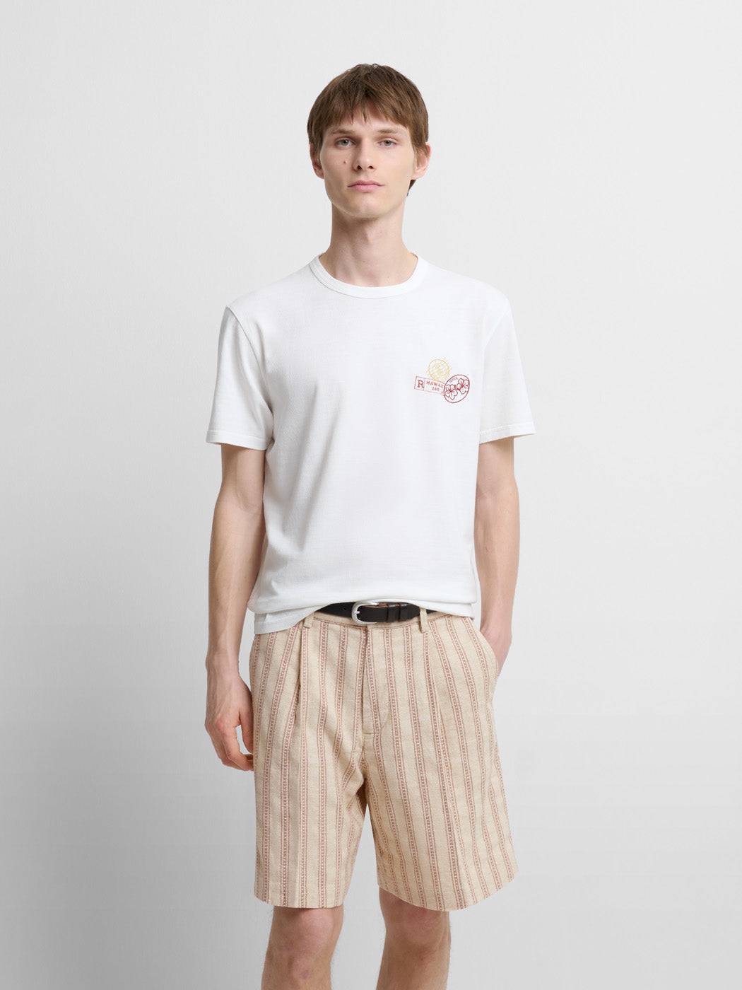 T-shirt col rond à motifs - DEVRED 1902