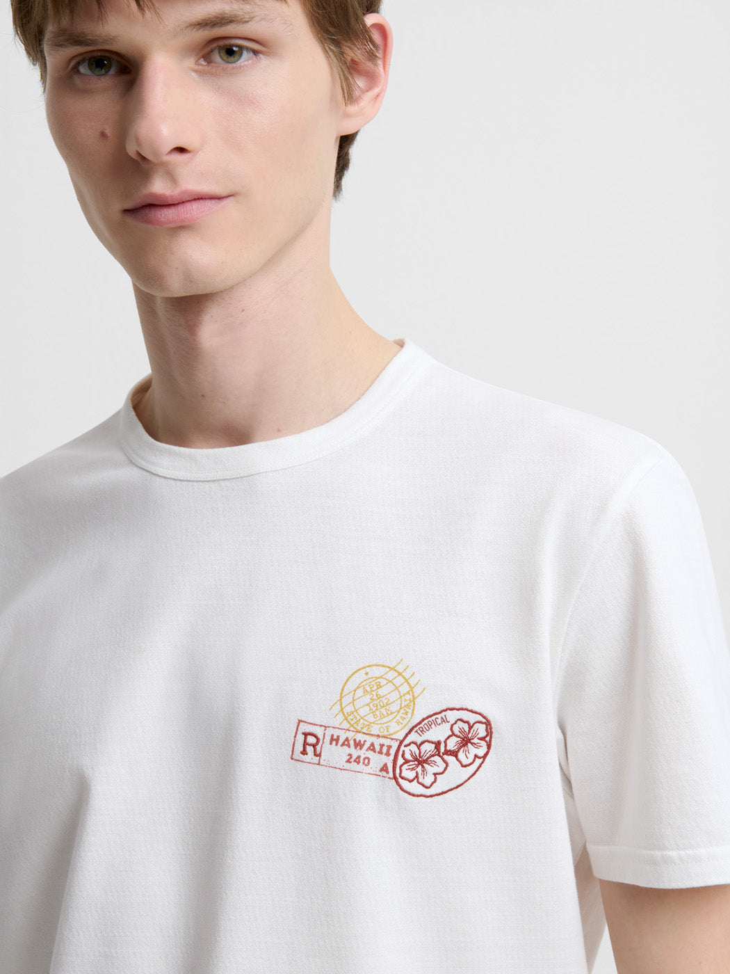 T-shirt col rond à motifs - DEVRED 1902