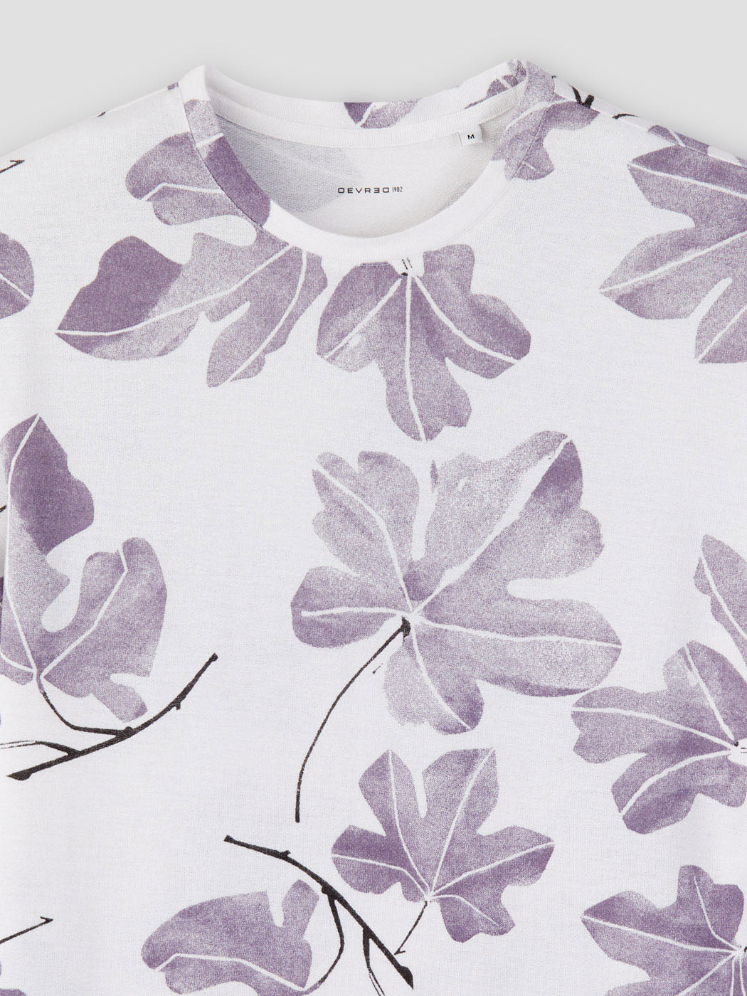 T-shirt col rond à motifs - DEVRED 1902