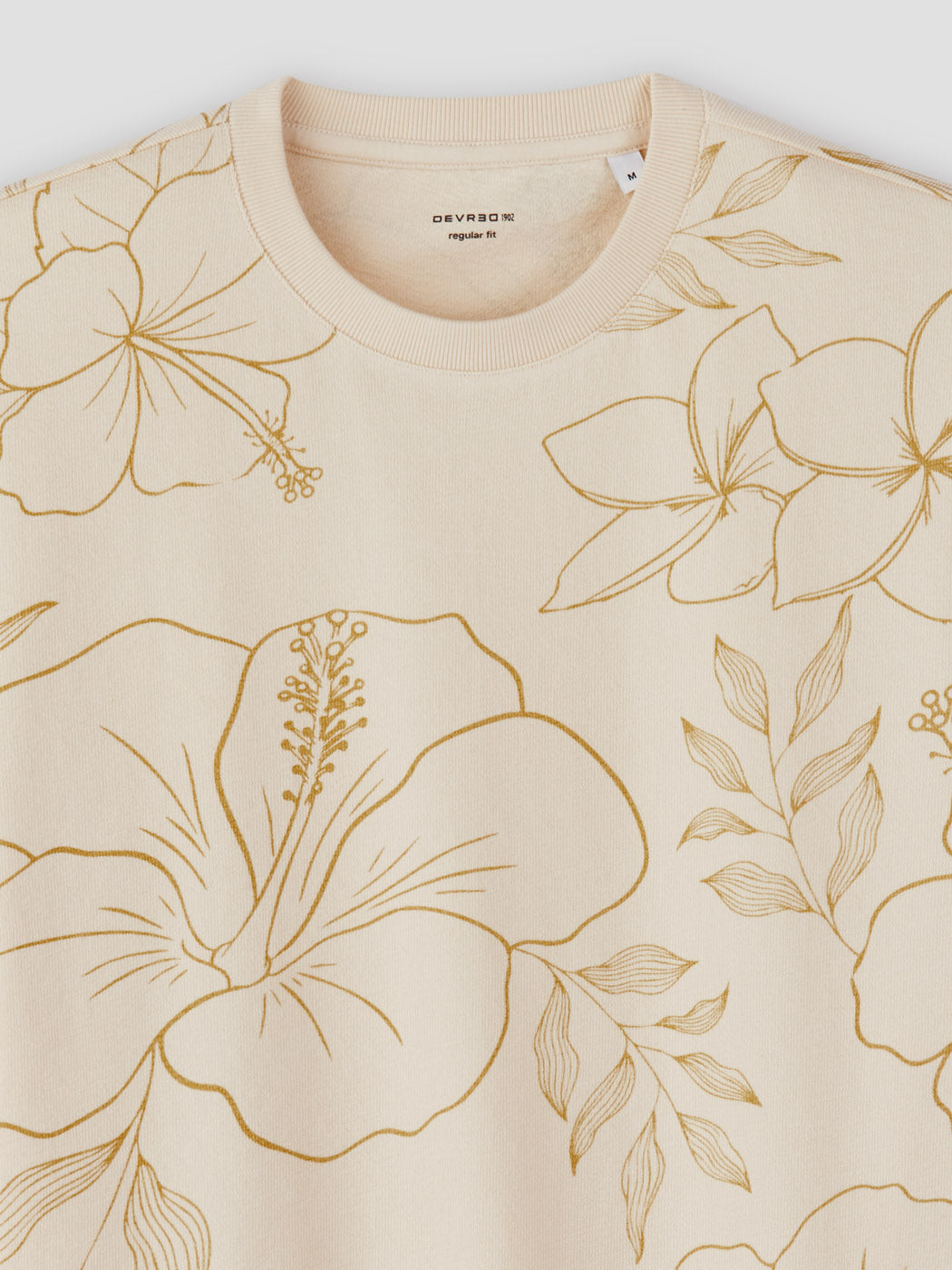 T-shirt col rond fleuri - DEVRED 1902