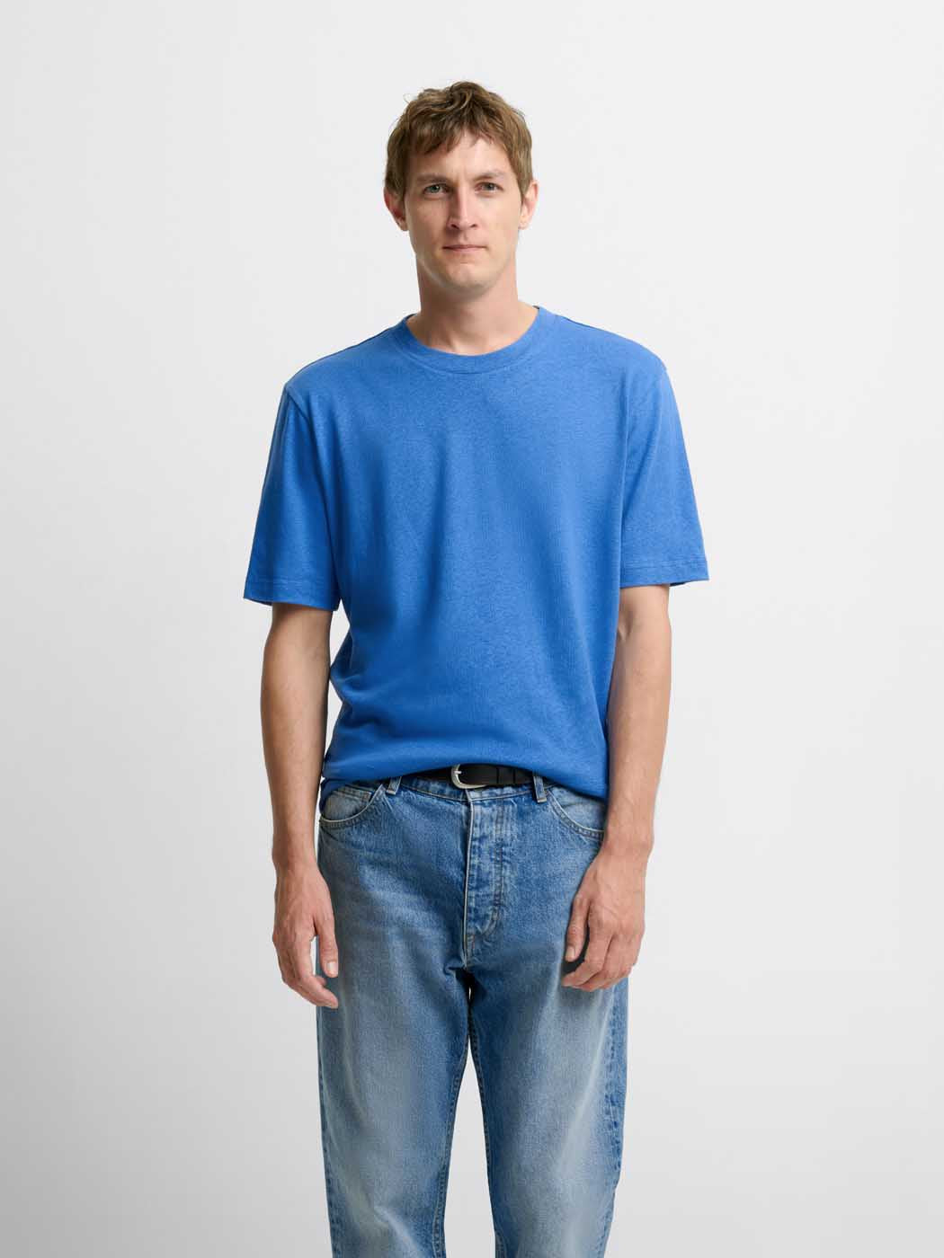 T-shirt col rond en coton lin - DEVRED 1902