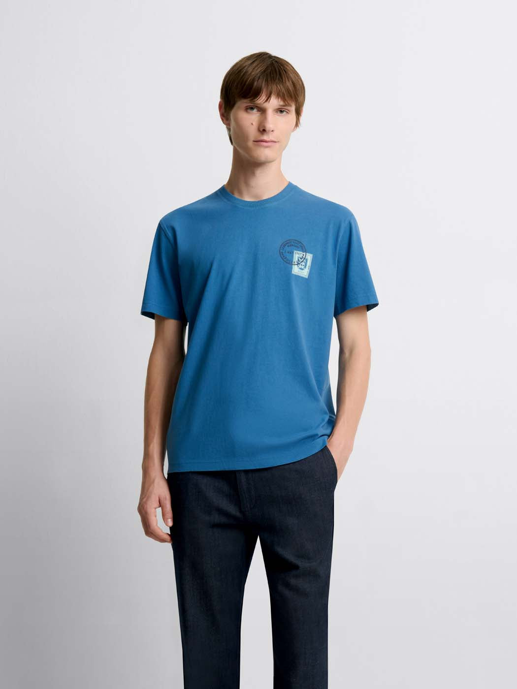 T-shirt col rond à motifs - DEVRED 1902