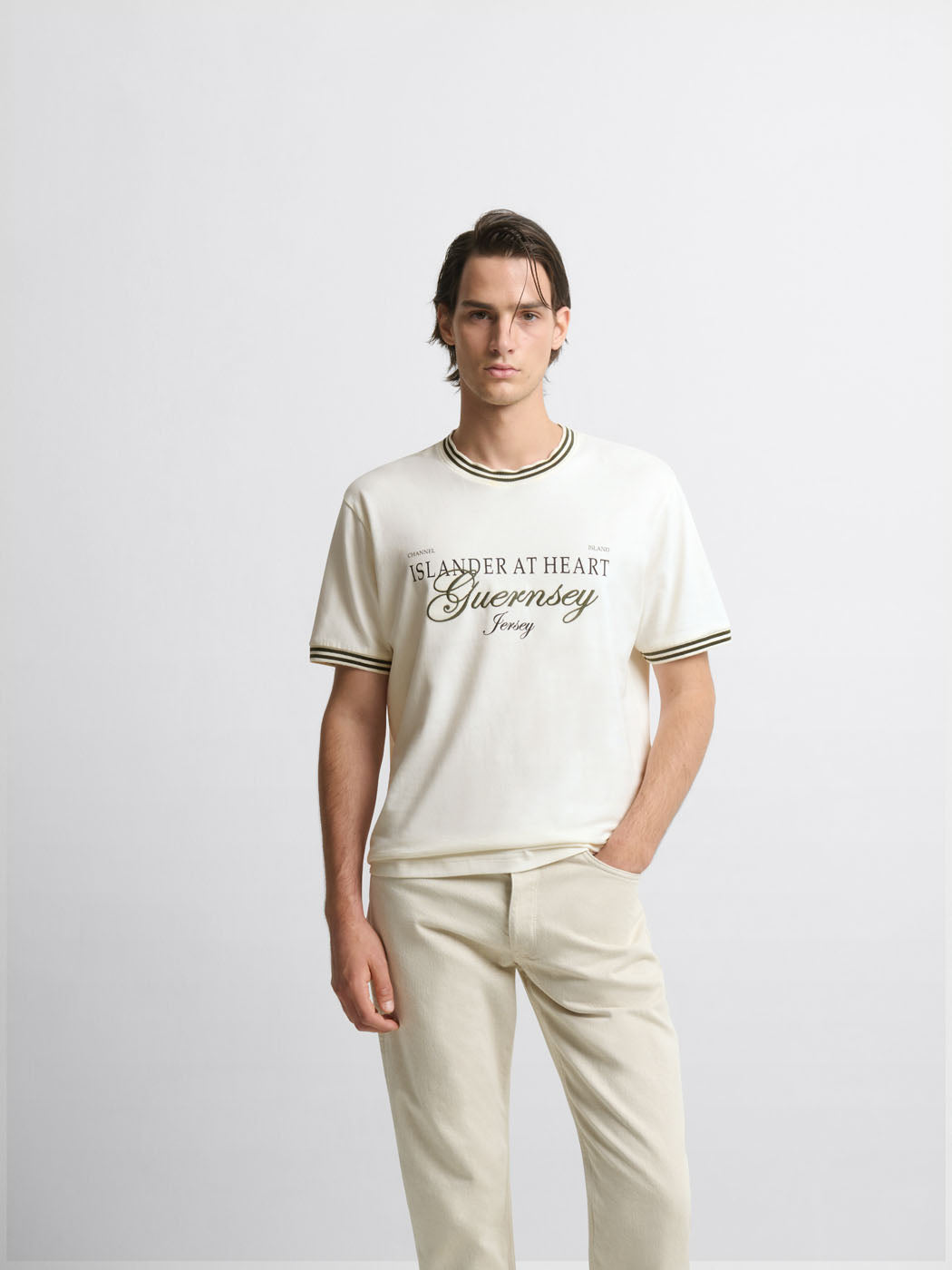 T-shirt col rond à motifs - DEVRED 1902