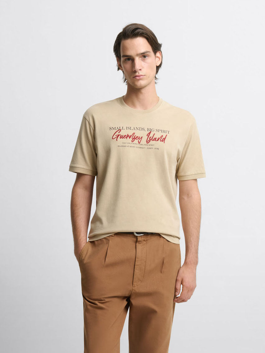 T-shirt col rond à motifs
