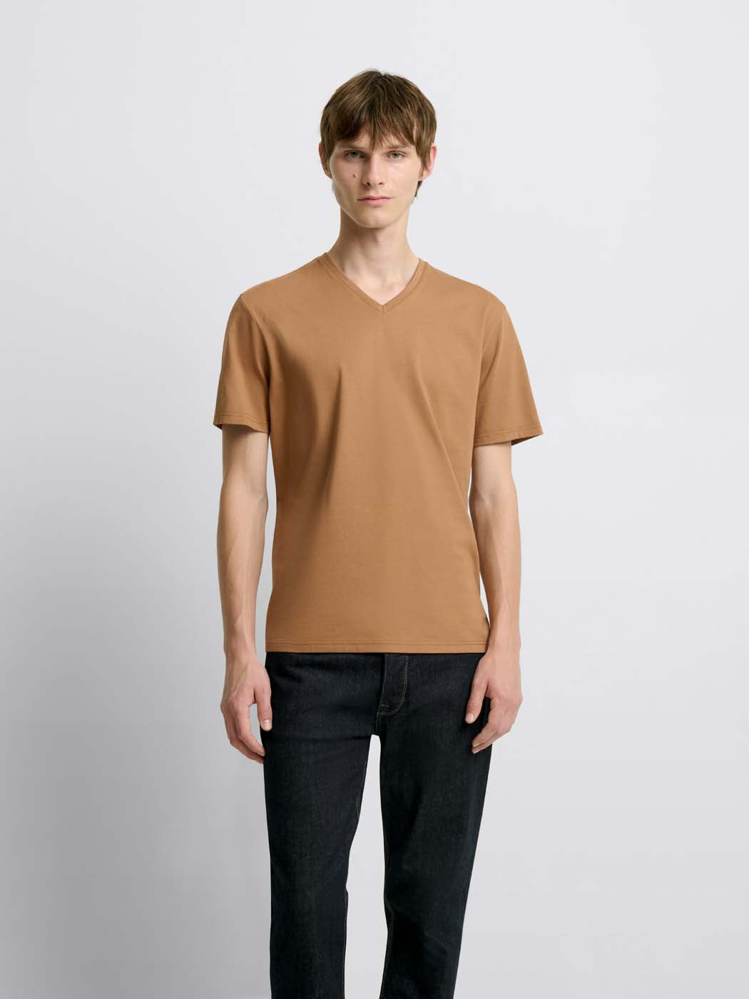 T-shirt col V en coton Supima® - DEVRED 1902