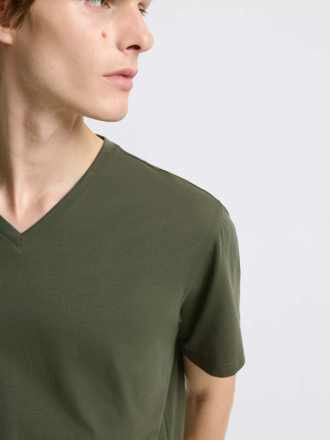 T-shirt col V en coton Supima® - DEVRED 1902