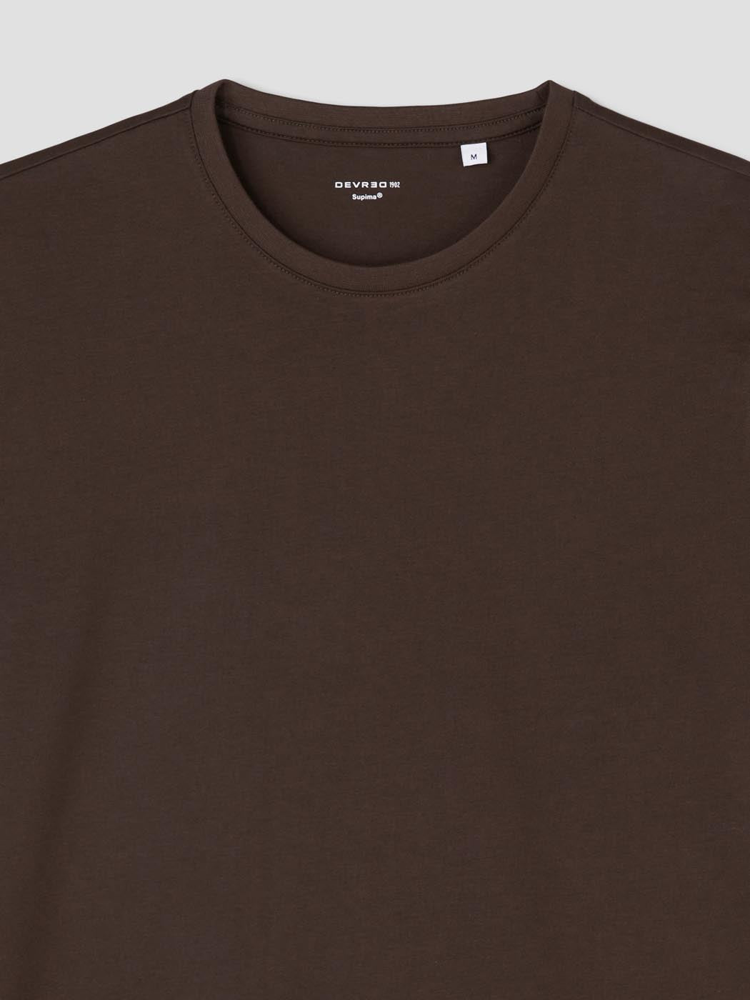 T-shirt col rond en coton Supima® - DEVRED 1902