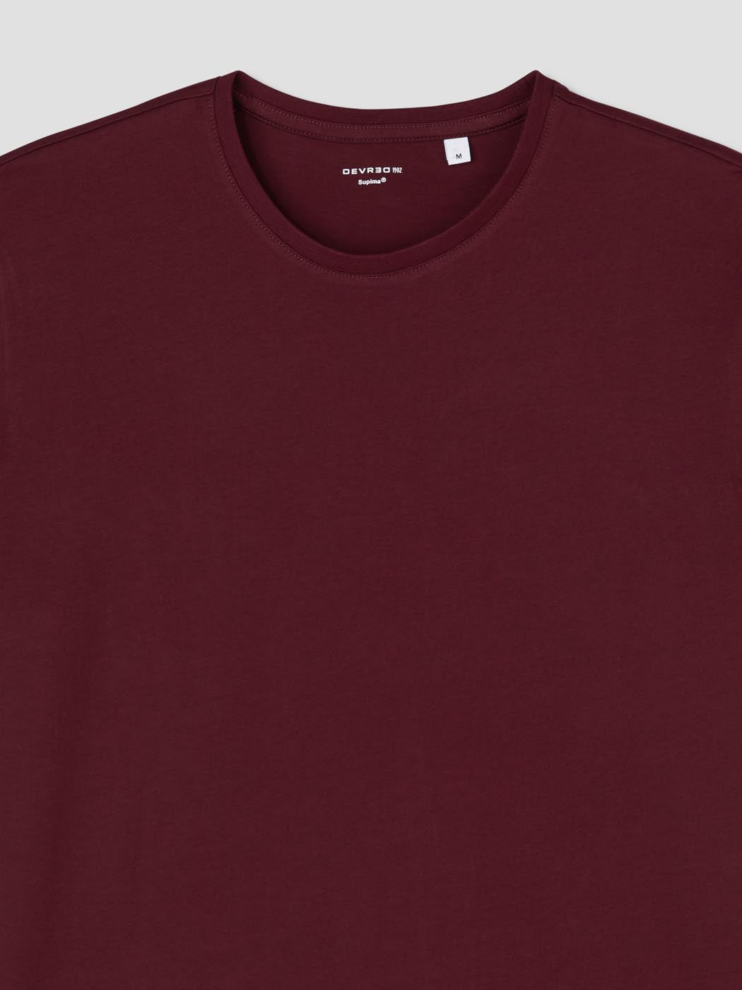 T-shirt col rond en coton Supima® - DEVRED 1902