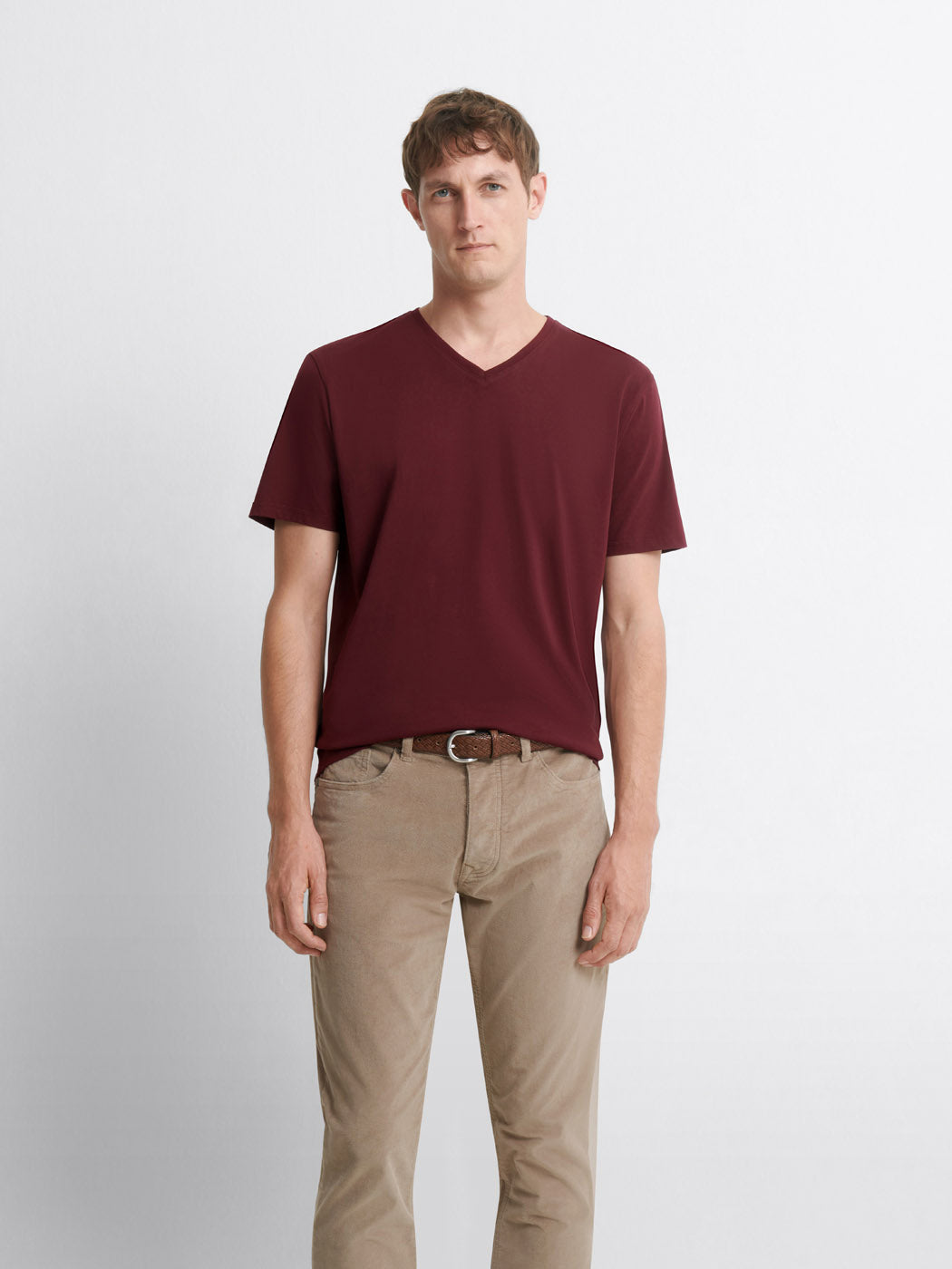 T-shirt col V en coton Supima® - DEVRED 1902