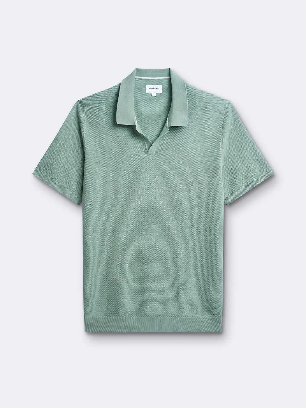 Polo maille col ouvert en coton bio - DEVRED 1902