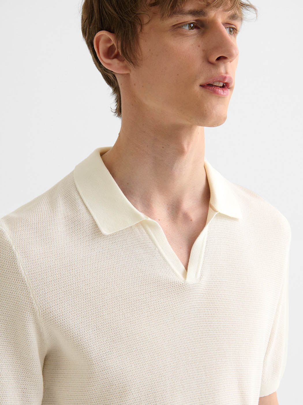 Polo maille col ouvert coton biologique - DEVRED 1902