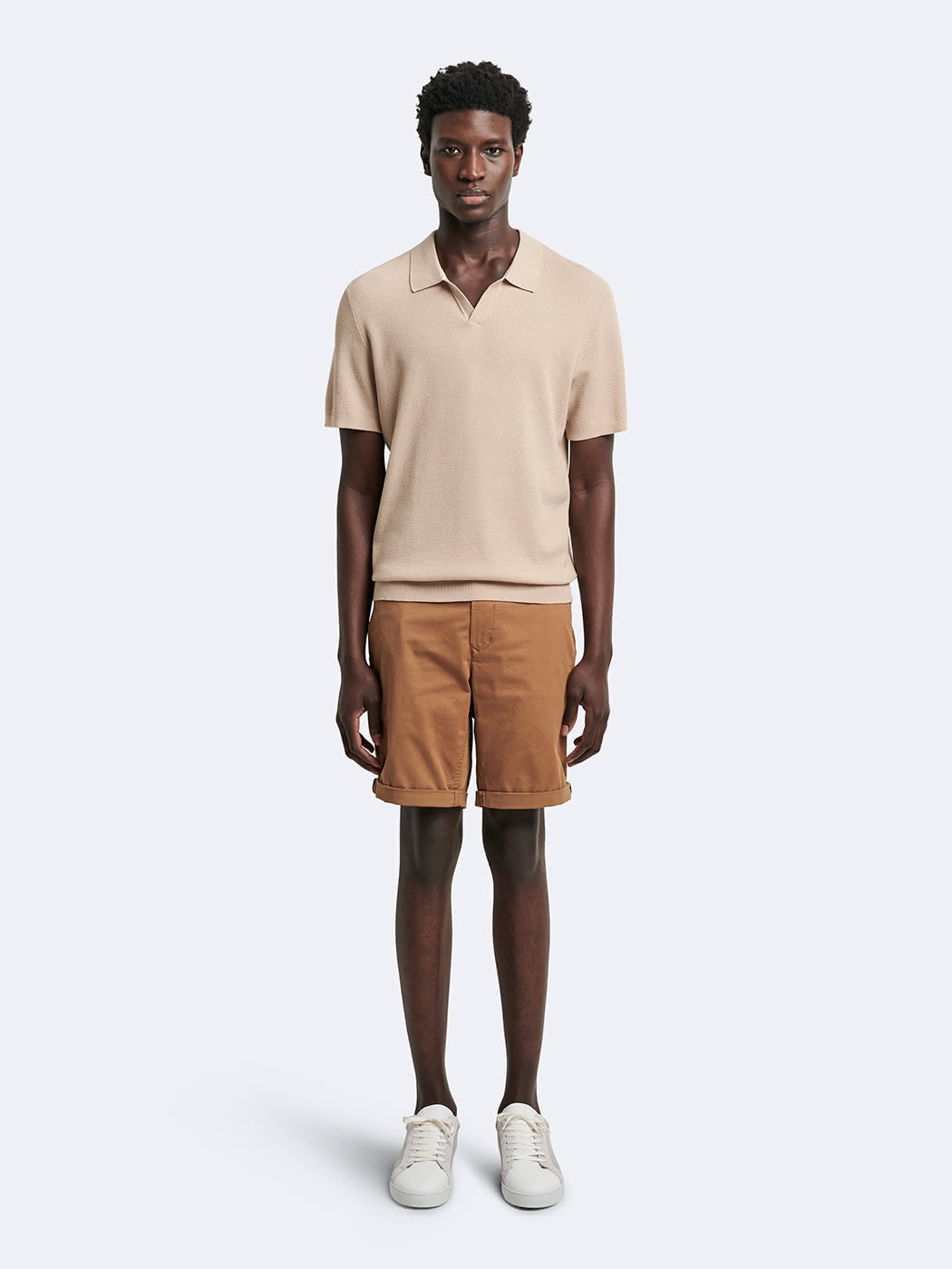 Polo maille col ouvert en coton bio - DEVRED 1902