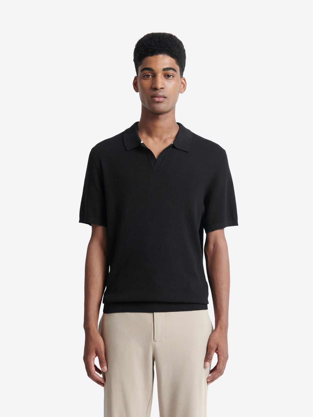 Polo maille col v 100% coton bio - DEVRED 1902