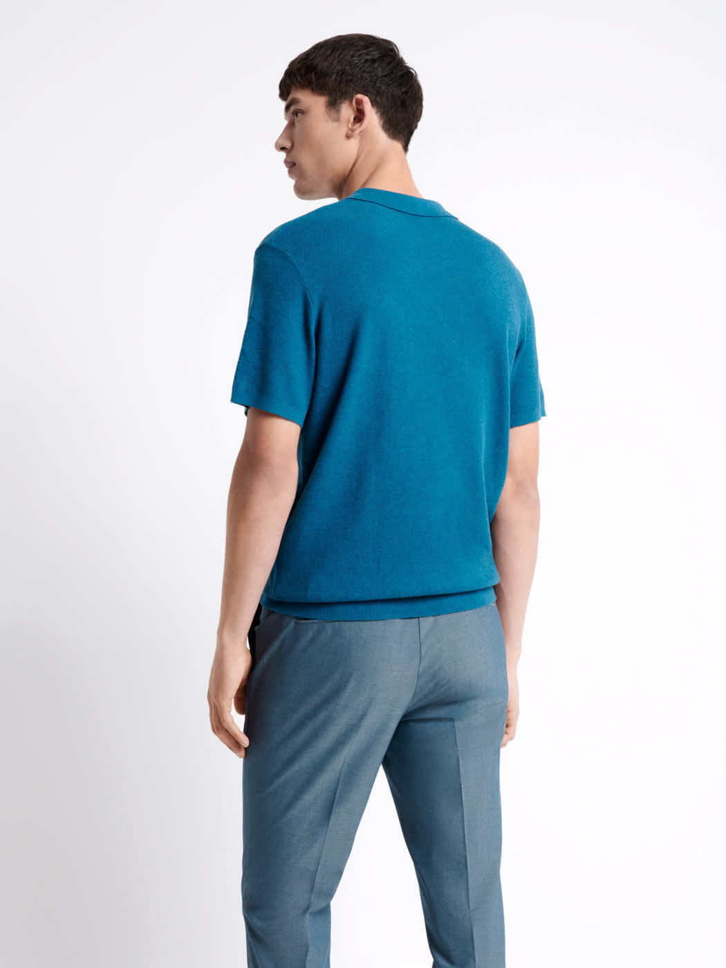 Polo maille col v 100% coton bio - DEVRED 1902