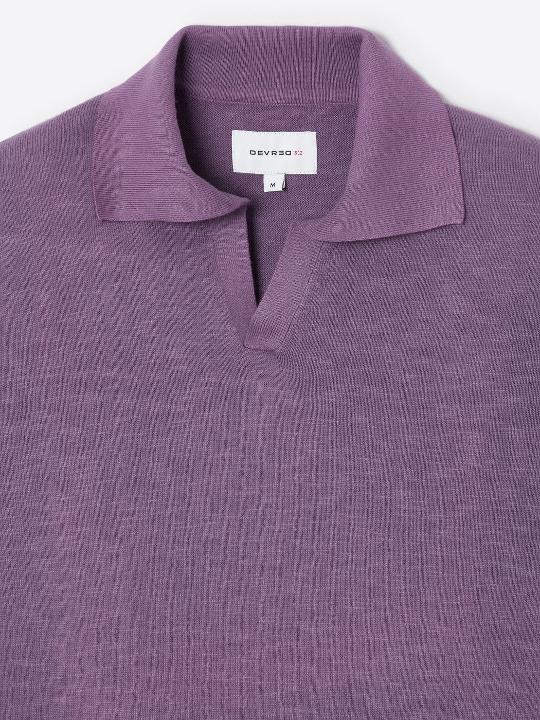 Polo maille col v 100% coton - DEVRED 1902