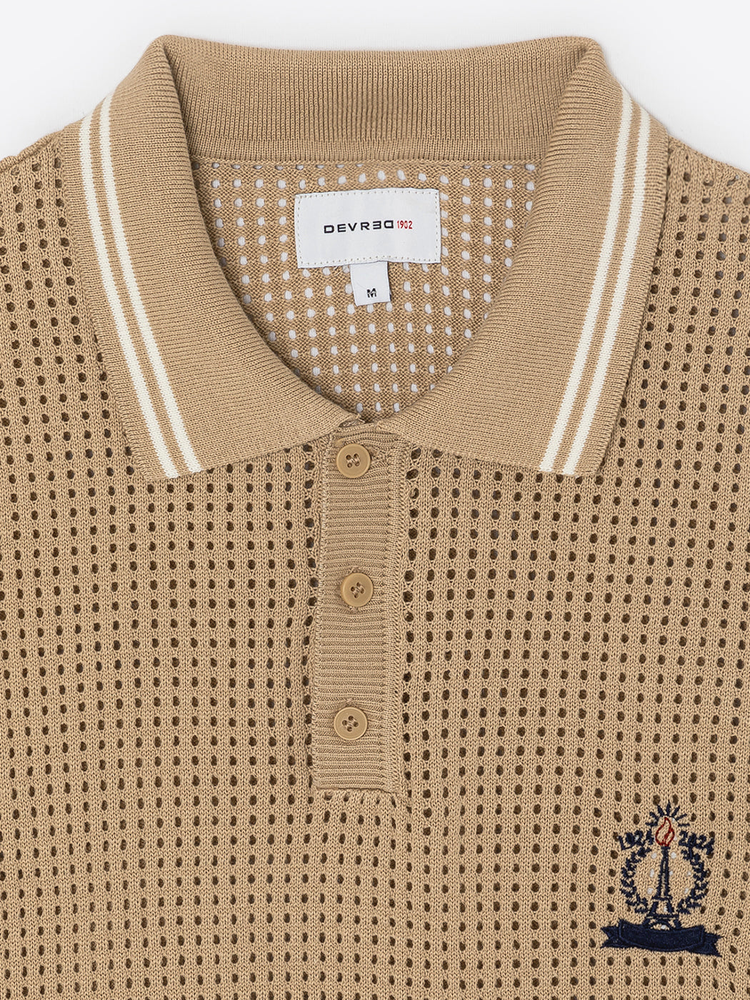 Polo maille col boutonné 100% coton - DEVRED 1902