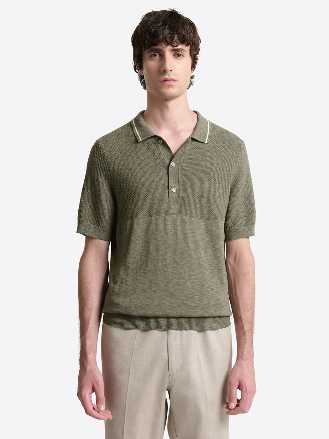 Polo maille boutonné en coton - DEVRED 1902