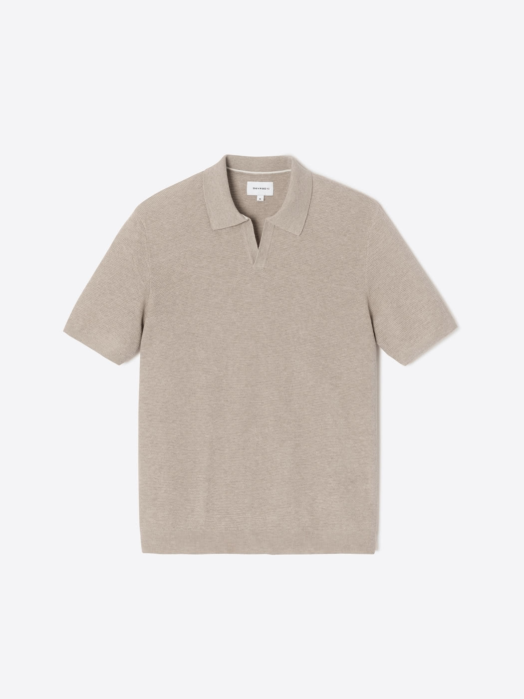Polo maille col ouvert en coton bio - DEVRED 1902