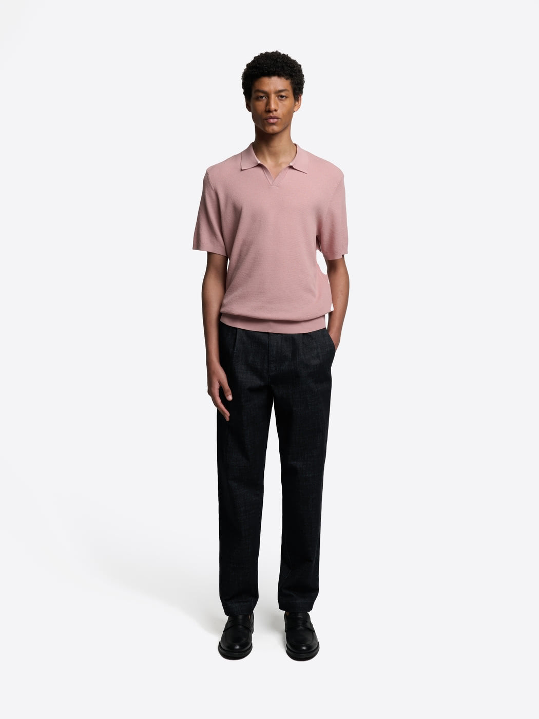 Polo maille col ouvert en coton bio - DEVRED 1902