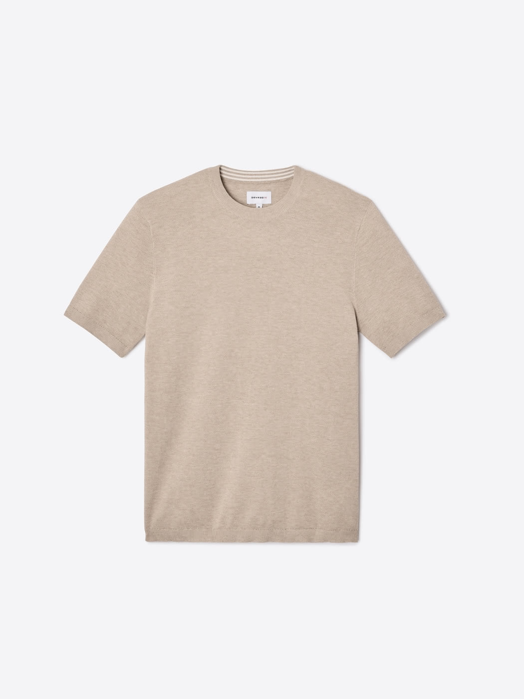 T-shirt maille col rond en coton bio - DEVRED 1902