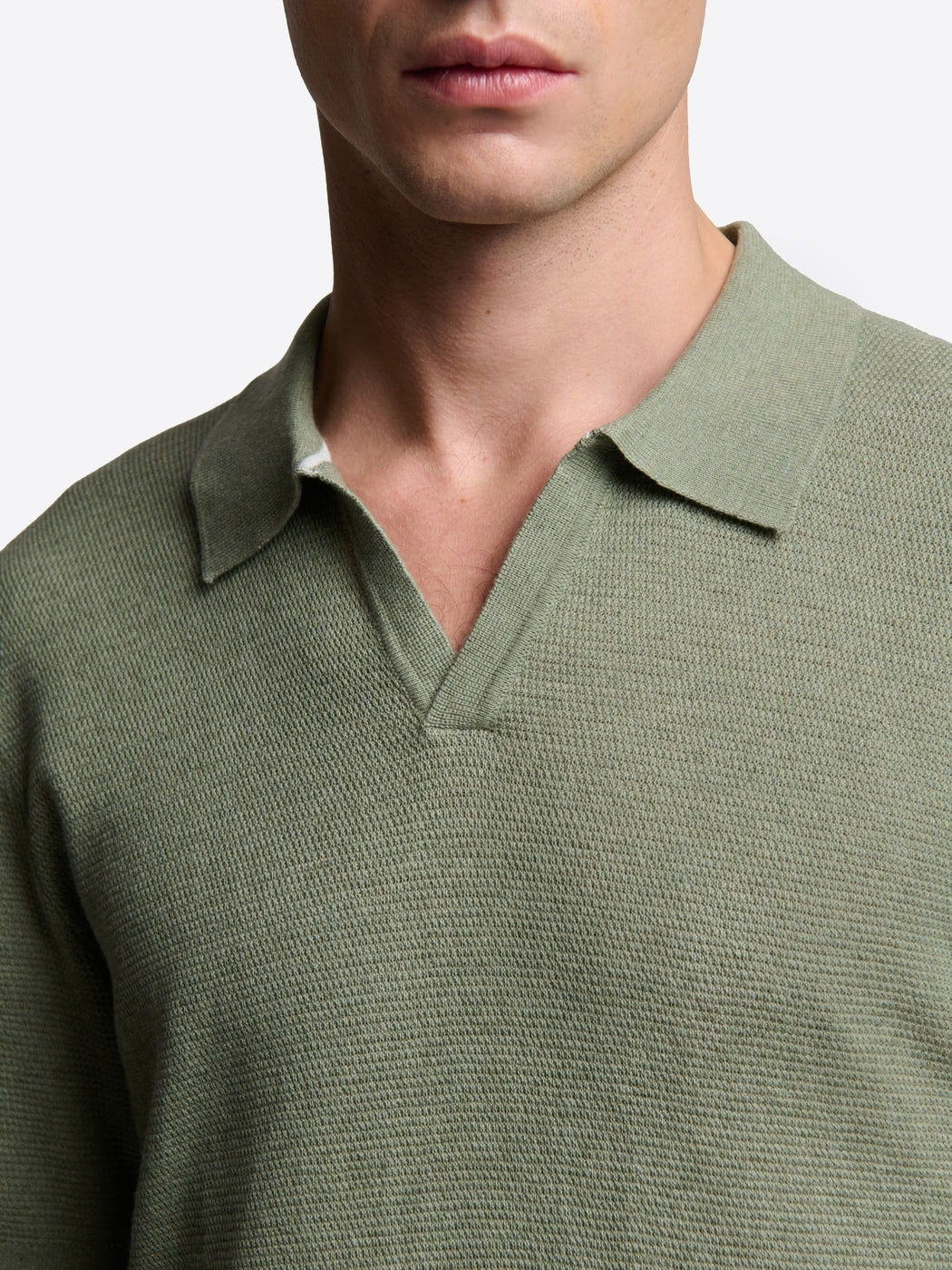 Polo maille col ouvert en coton bio - DEVRED 1902
