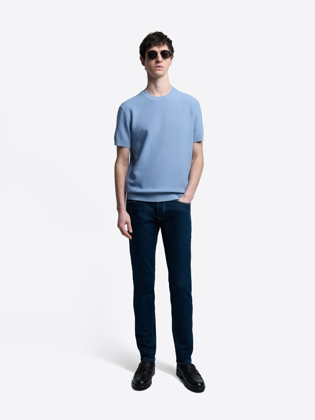 T-shirt maille col rond en coton - DEVRED 1902