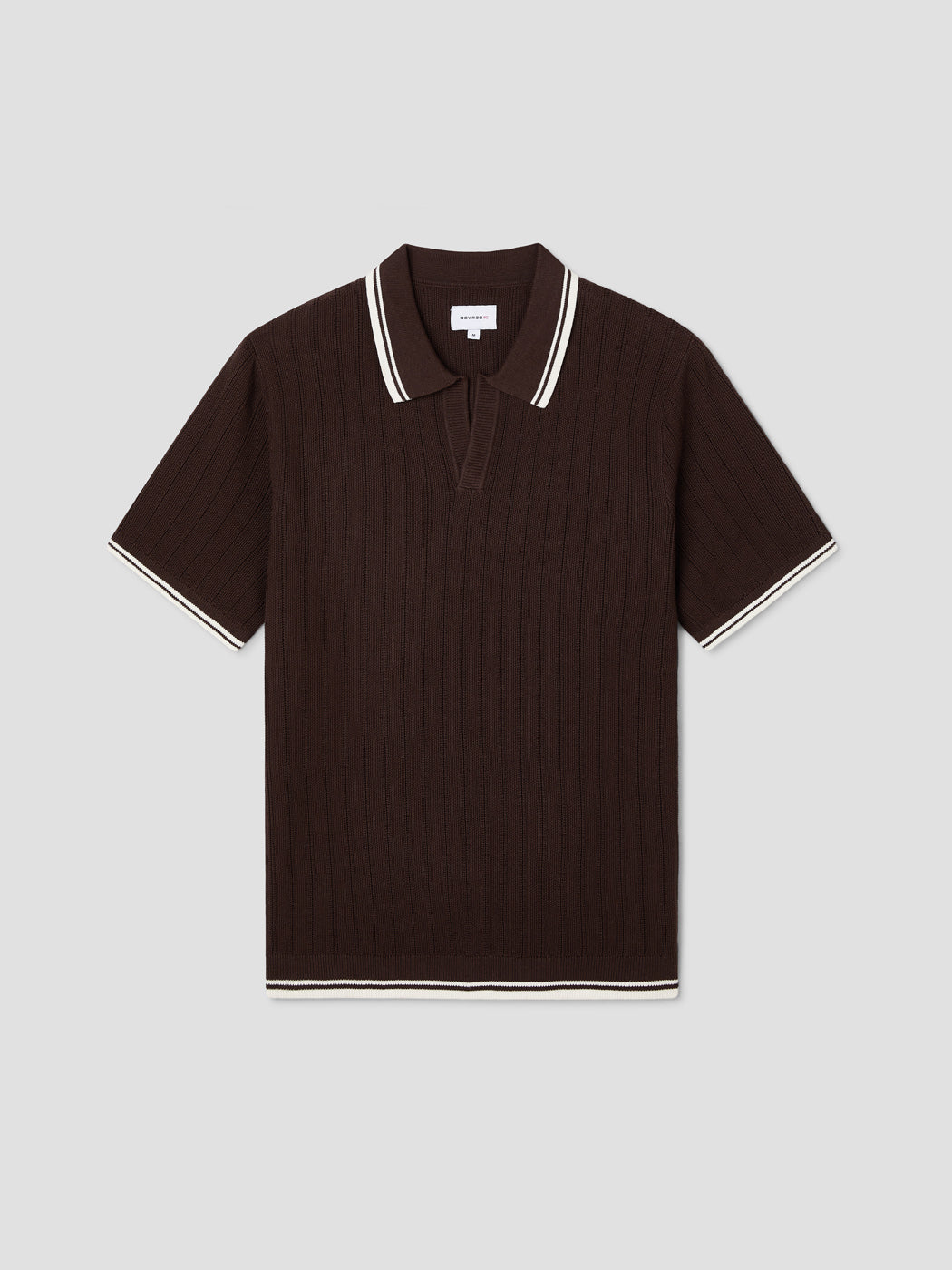 Polo col ouvert en coton biologique - DEVRED 1902